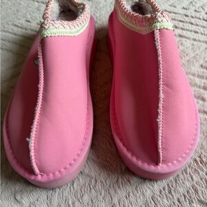 UGG Pink Slip-On Cozy Mules
